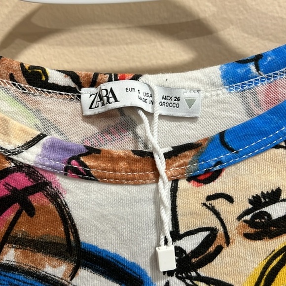 (33)Zara cropped face tee​ - Picture 2 of 2